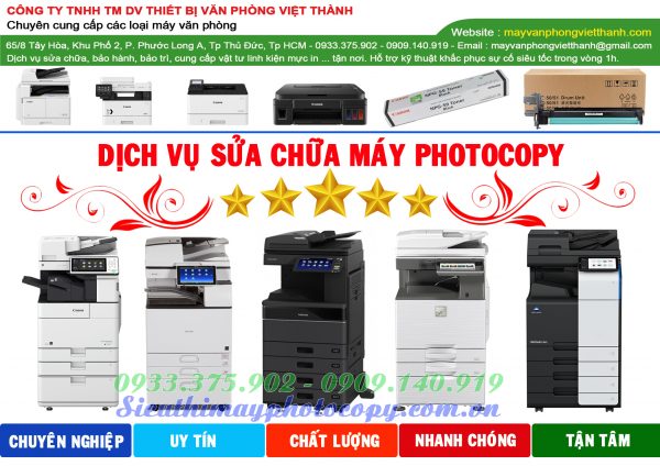 Dịch vụ sửa chữa máy photocopy canon tại tp hcm